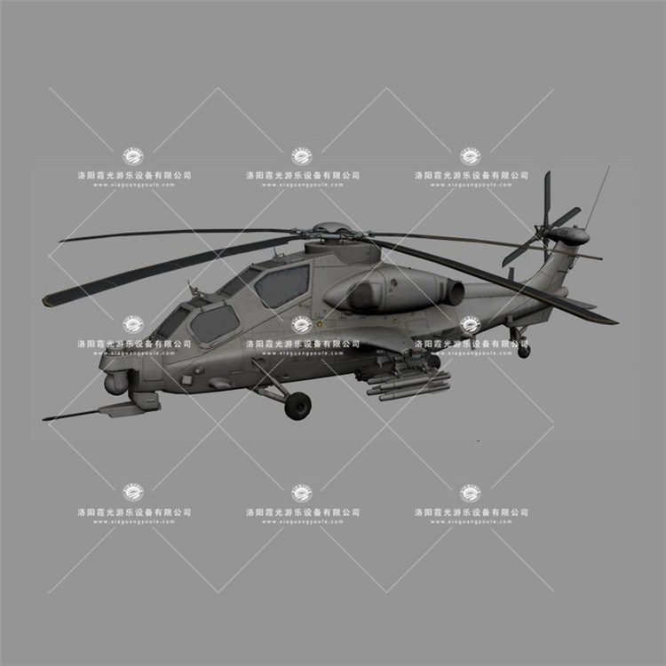 鹿寨武装直升机3D模型